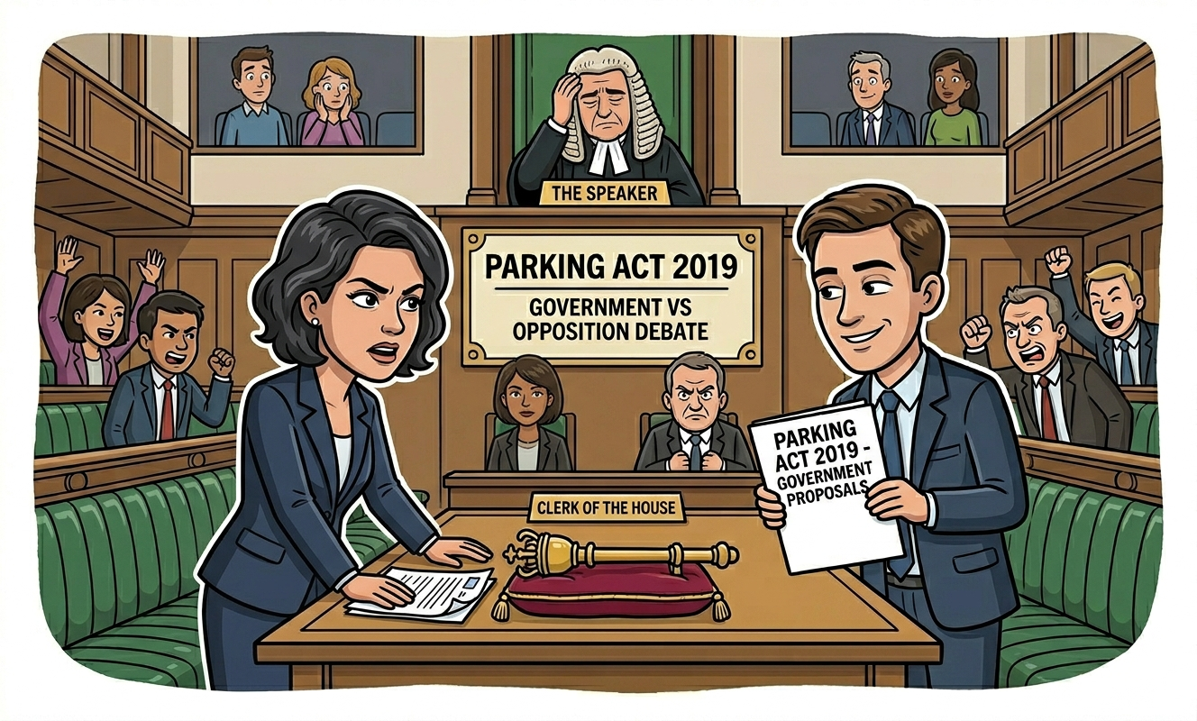 Illustration: Act of Parliament and gavel